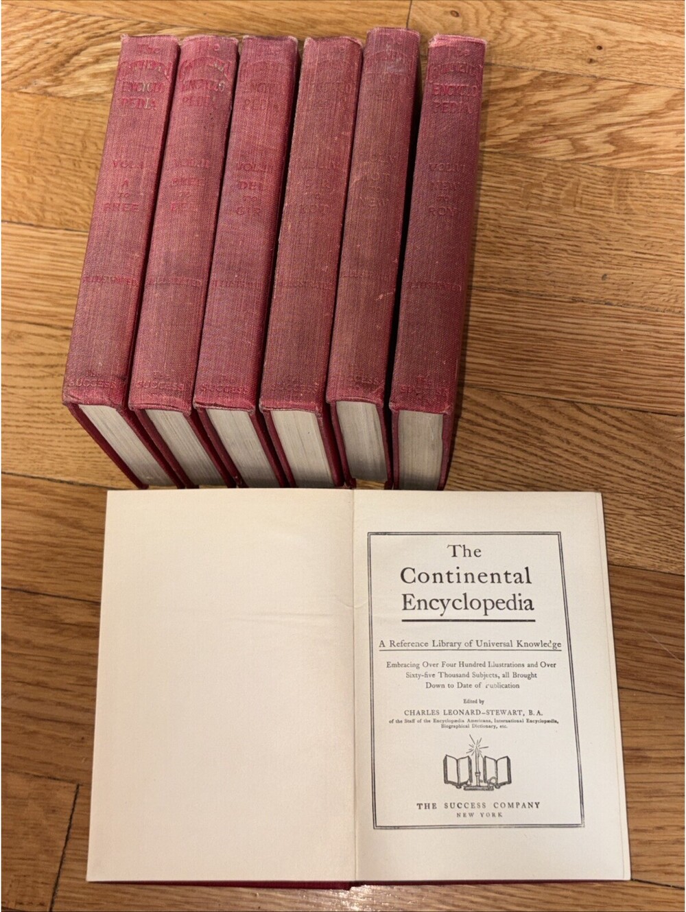 Antique 1905 Continental Encyclopedia Vol Set Charles Leonard-Stuart Success Co